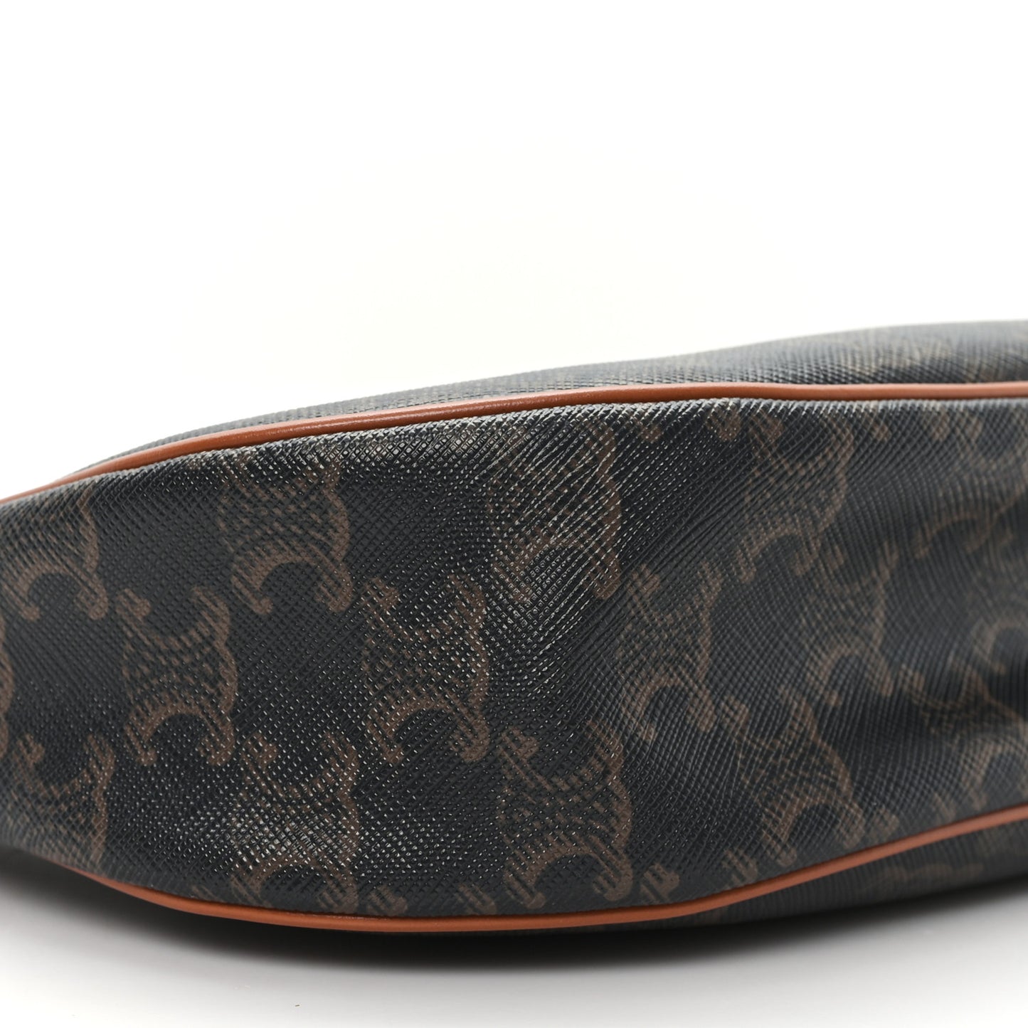 Triomphe Canvas Calfskin Ava Shoulder Bag Tan