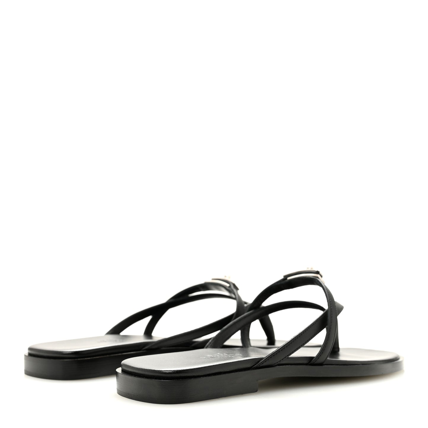 Calfskin Miss Sandals 36 Black