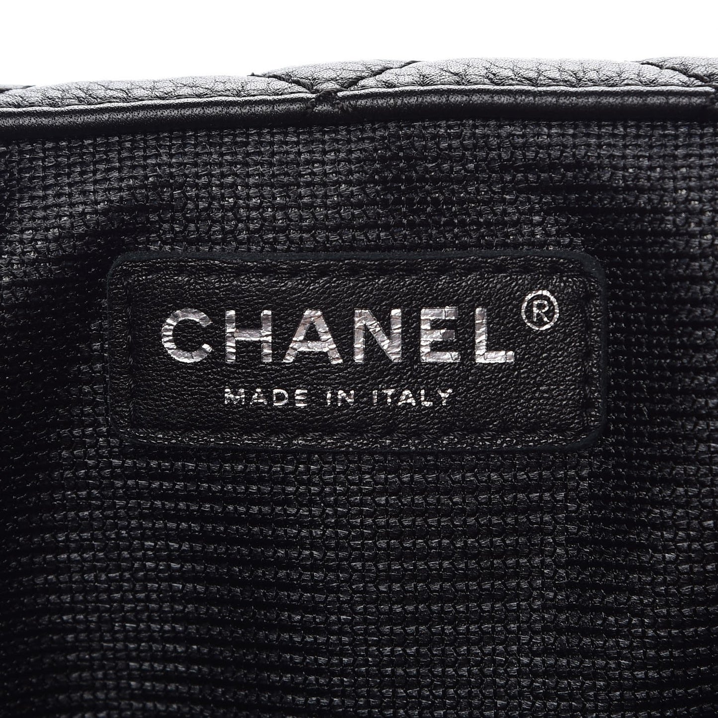 Calfskin Quilted XXL Travel Flap Bag Black
