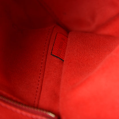 Celine Drummed Calfskin Nano Luggage Coquelicot 9 of 16