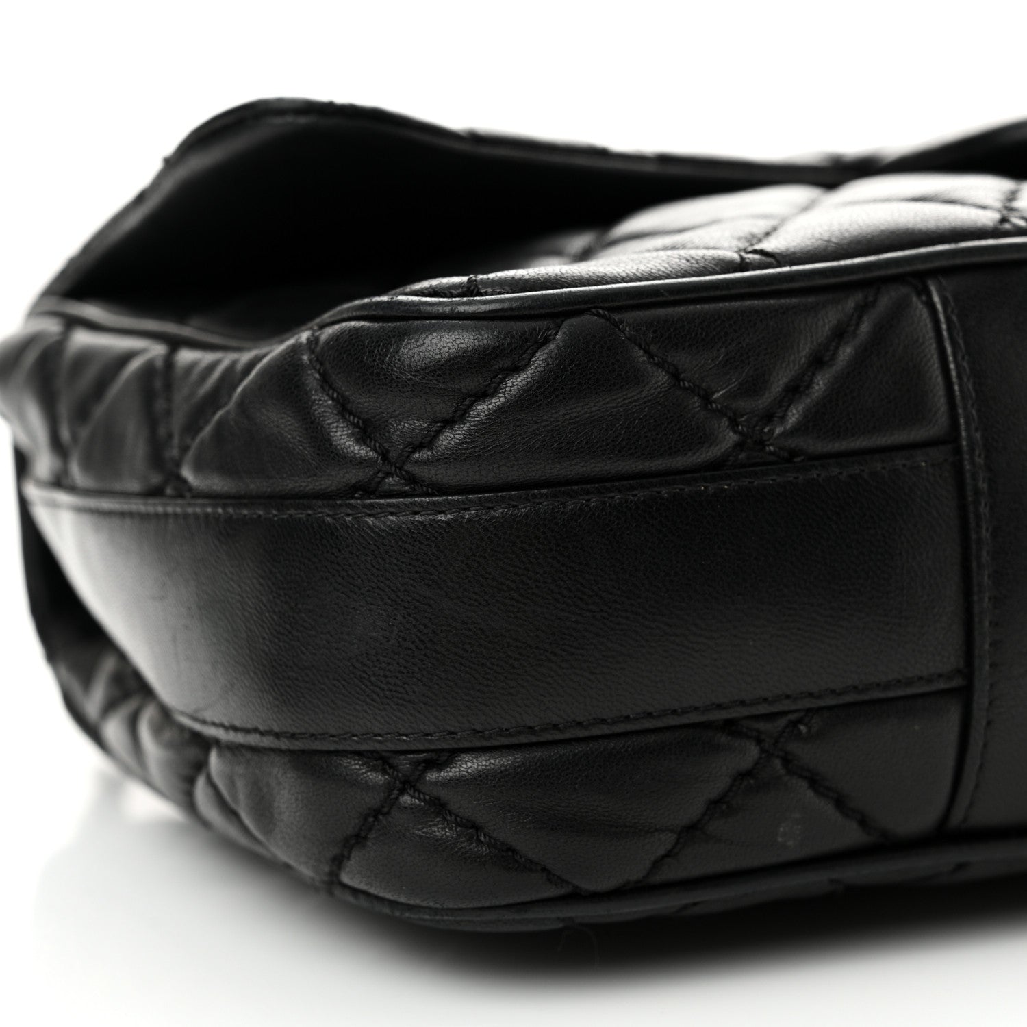 Chanel Lambskin Quilted Jumbo Easy Carry Flap Black 9 of 17