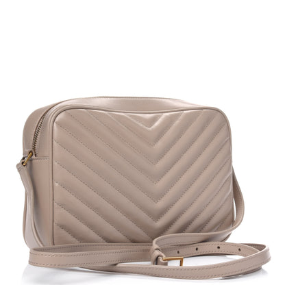 Saint Laurent Calfskin Matelasse Monogram Lou Camera Bag Nude Powder 2 of 4