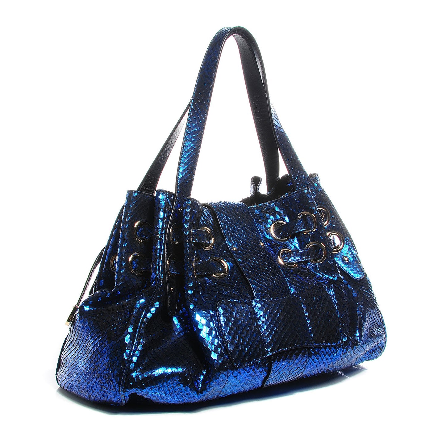 Metallic Python Ramona Blue
