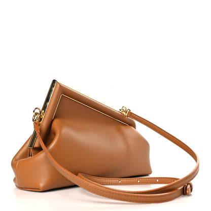 Fendi Shiny Nappa Small Fendi First Caramello 3 of 10