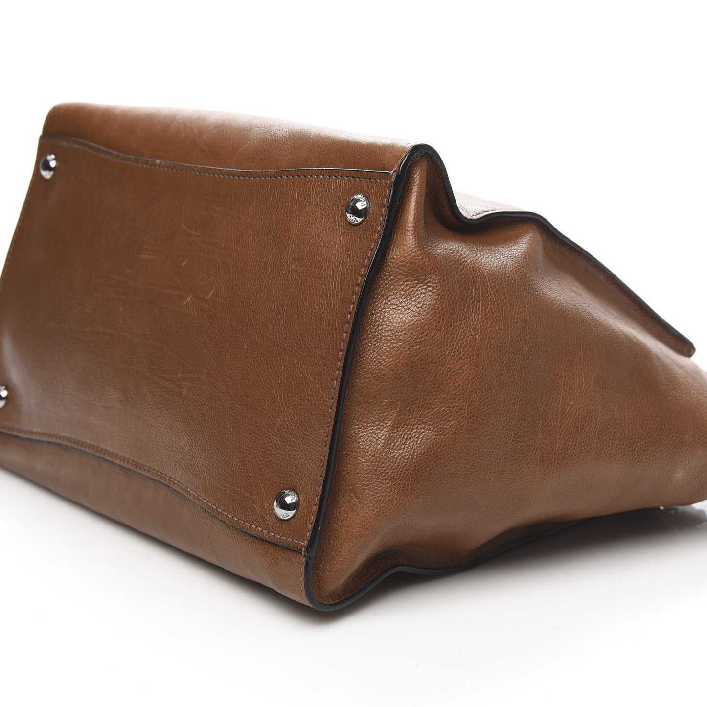 Glace Calf Twin Pocket Tote Cannella
