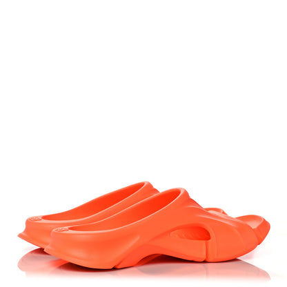 Balenciaga Rubber Womens Mold Slide Sandals 40 Fluo Orange 4 of 7