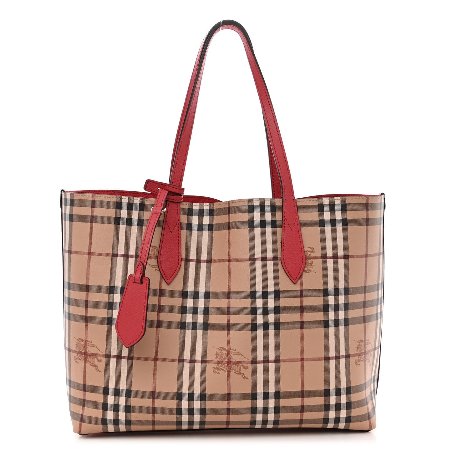 Haymarket Check Medium Reversible Tote Red