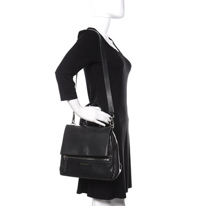 Givenchy Pebbled Calfskin Small Pandora Pure Flap Bag Black 2 of 16