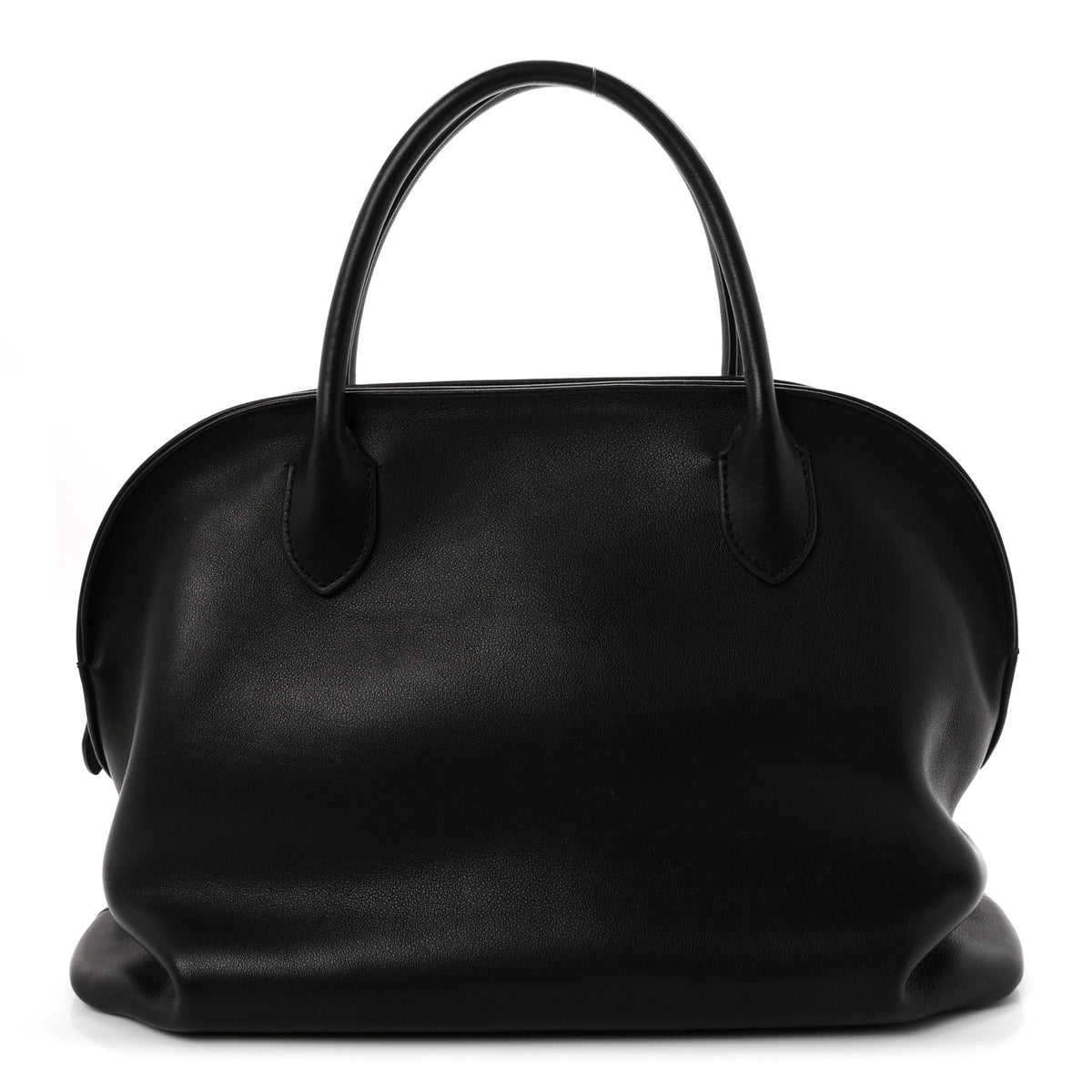 Polished Saddle Calfskin Agnes 12 Black