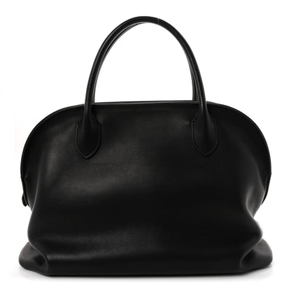 The Row Polished Saddle Calfskin Agnes 12 Black 2 of 17
