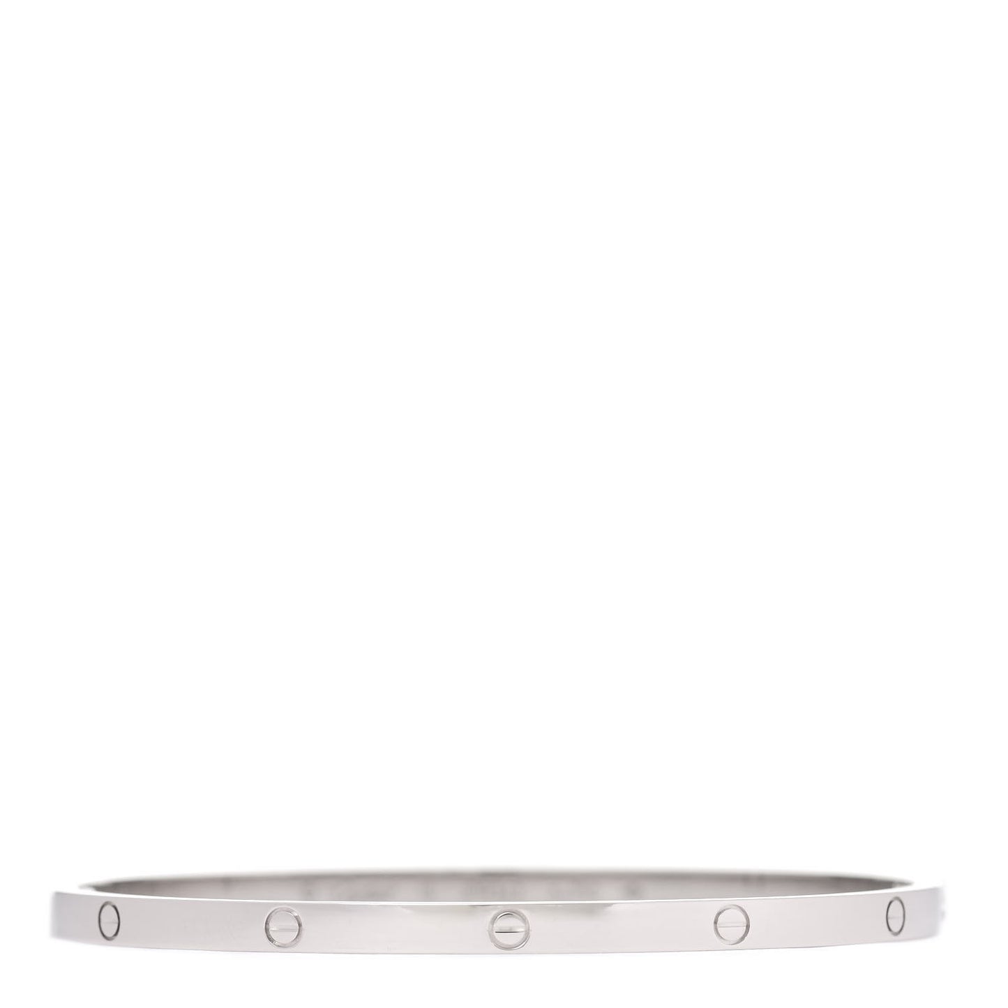 18K White Gold Small LOVE Bracelet 19
