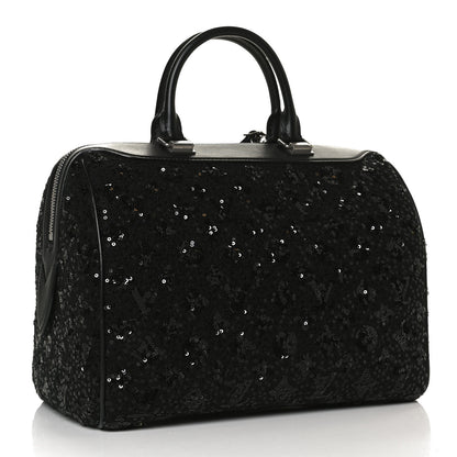 Louis Vuitton Sequin Monogram Sunshine Express Speedy Black 3 of 12
