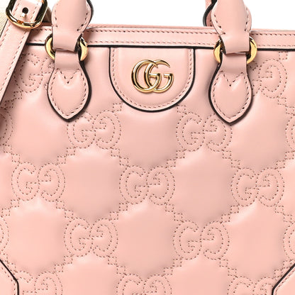 Gucci Calfskin GG Matelasse Mini Top Handle Bag Perfect Pink 8 of 11
