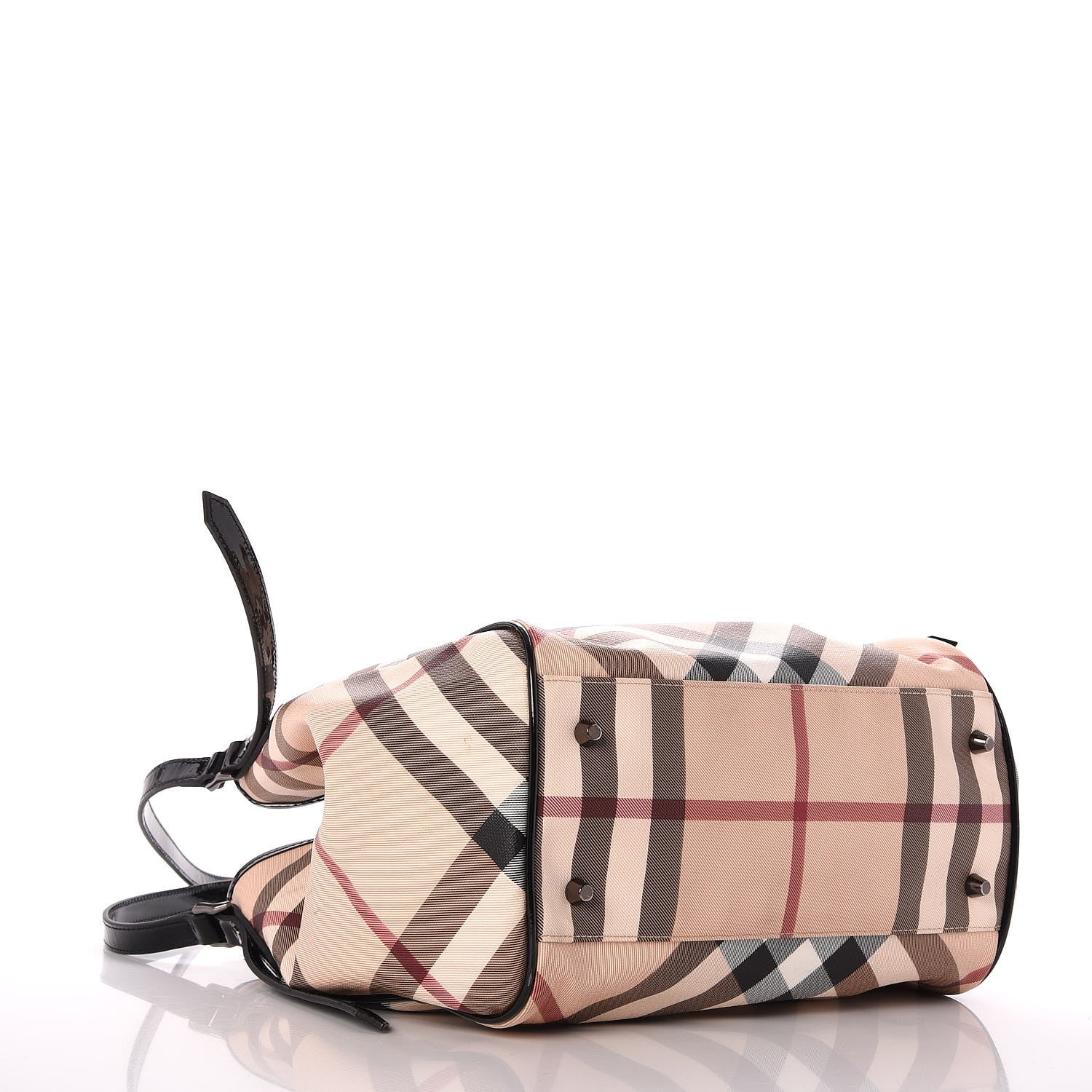 Burberry Supernova Check Small Canterbury Tote Black 4 of 7
