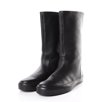 Gucci Calfskin Microguccissima Boots 39.5 Black 2 of 9
