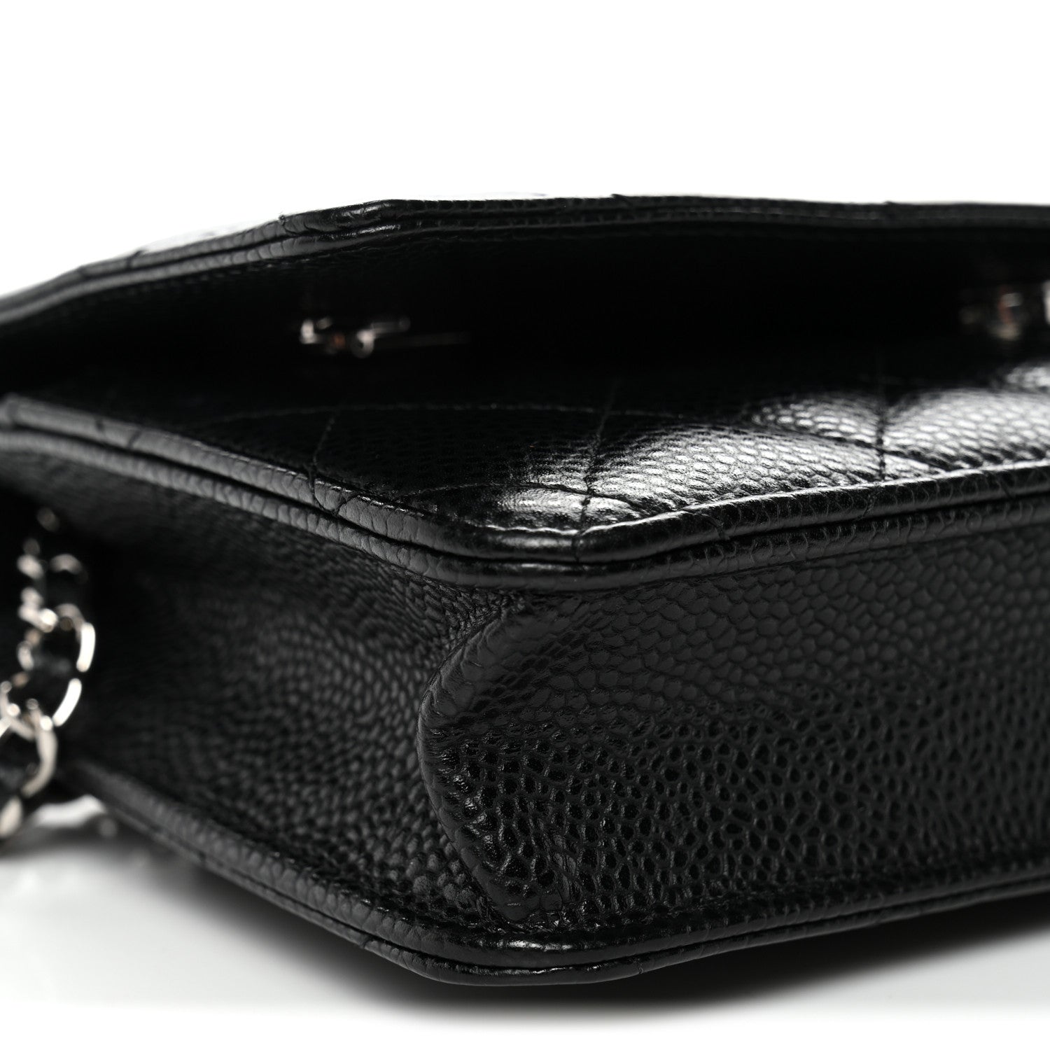 Chanel Caviar Quilted Wallet On Chain WOC Black 10 of 11