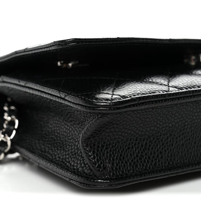 Chanel Caviar Quilted Wallet On Chain WOC Black 10 of 11