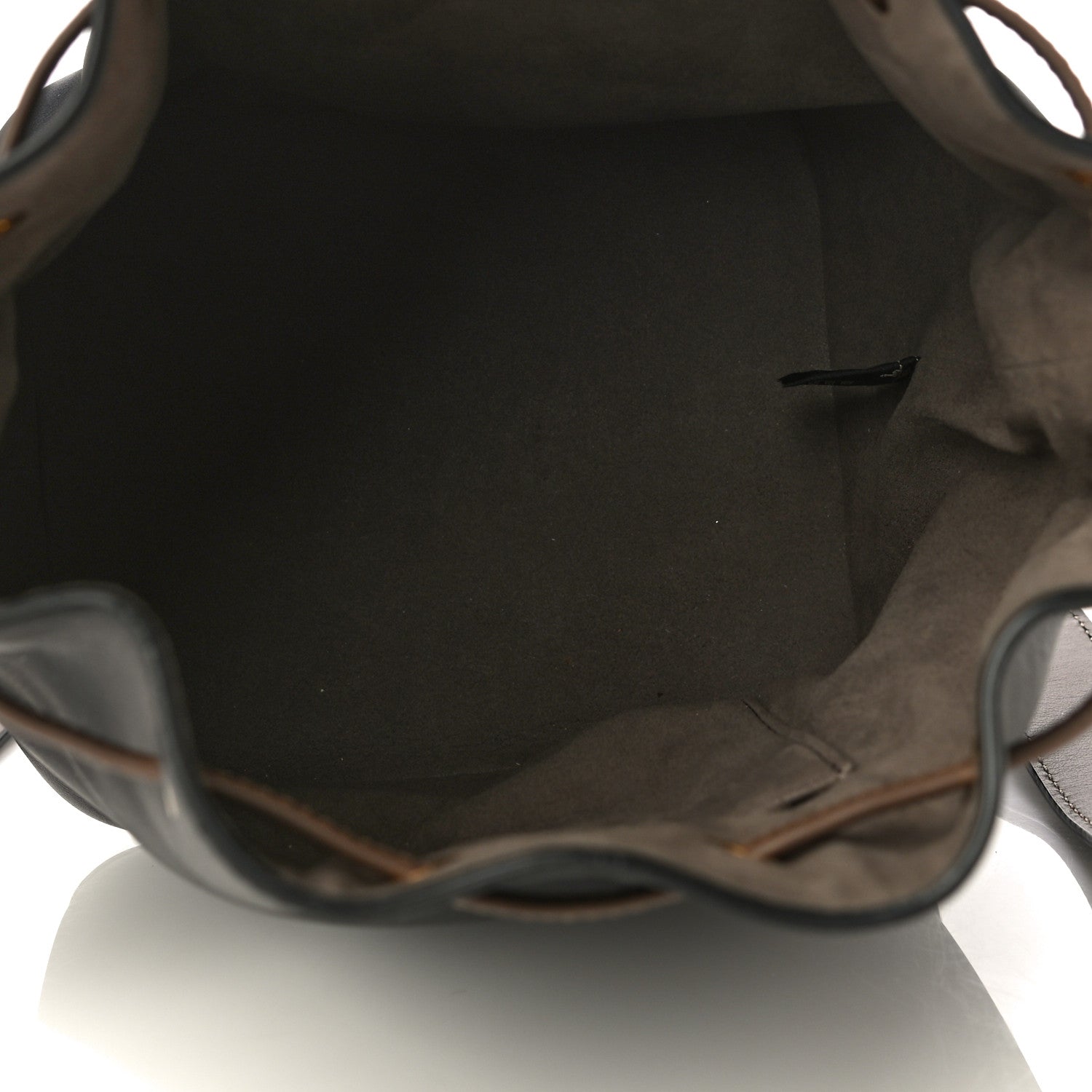 Fendi Vitello Century Matte F is Fendi Stamp Patch Bi-Color Grande Mon Tresor Bucket Bag Black Maya Fragola 6 of 12