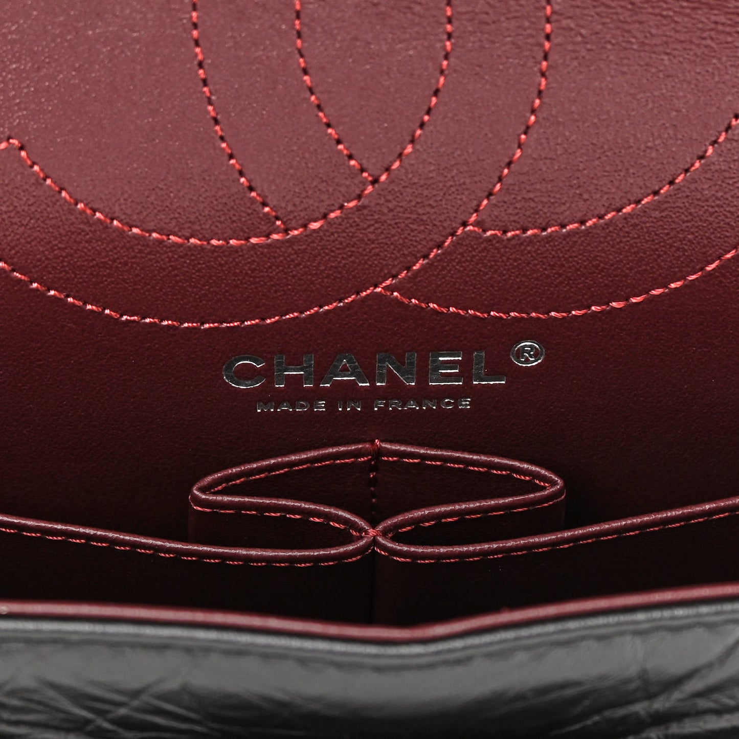 Aged Calfskin Quilted 2.55 Reissue 226 Flap Black