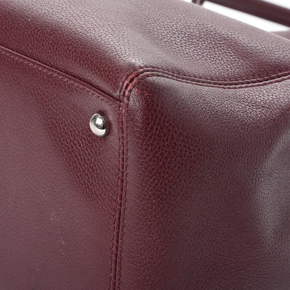 Chanel Calfskin Cerf Executive Shopper Tote Burgundy 10 of 12