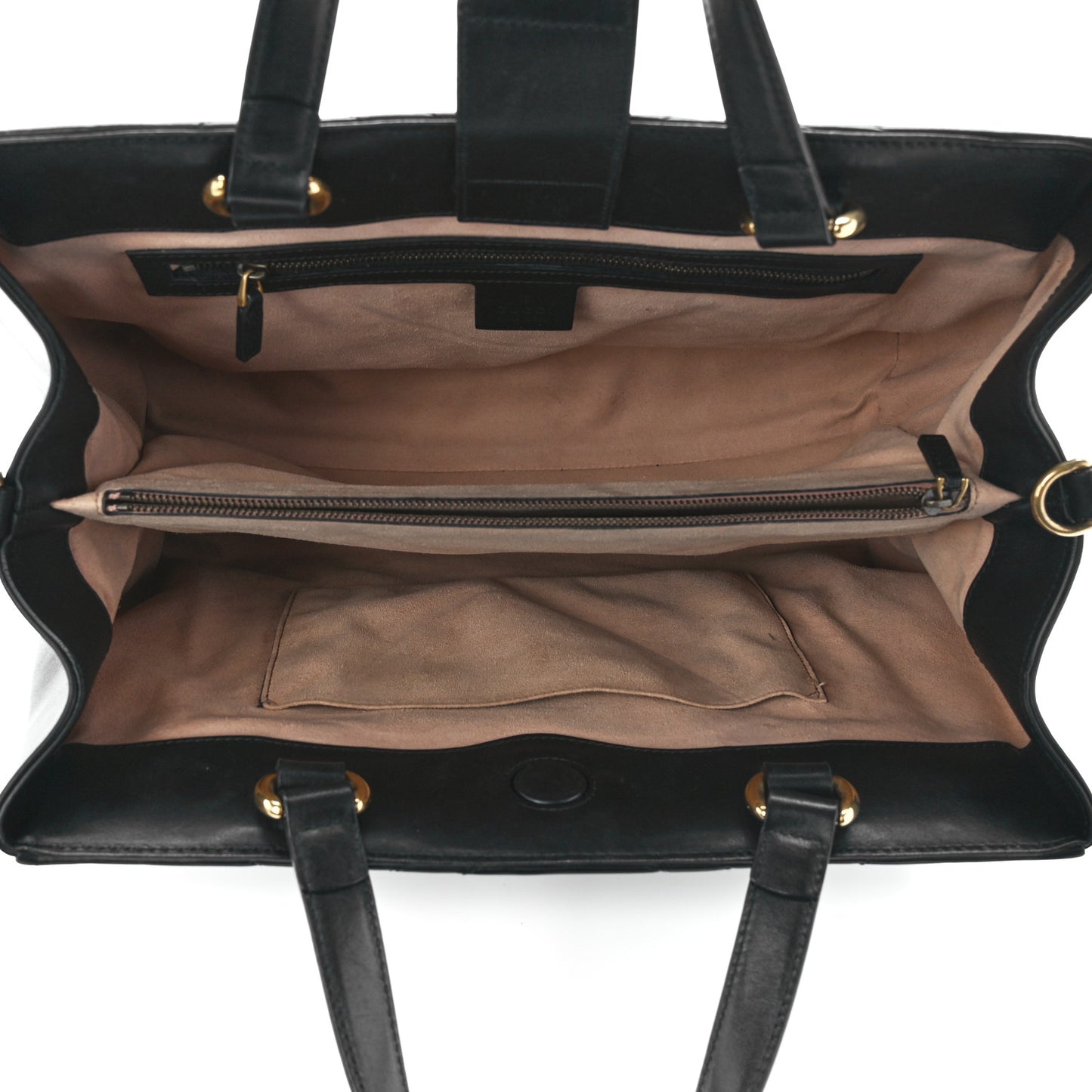 Calfskin Matelasse Medium GG Marmont Tote Black