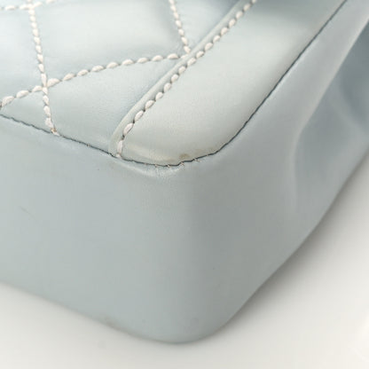 Chanel Calfskin Quilted Wild Stitch Flap Light Blue 8 of 9
