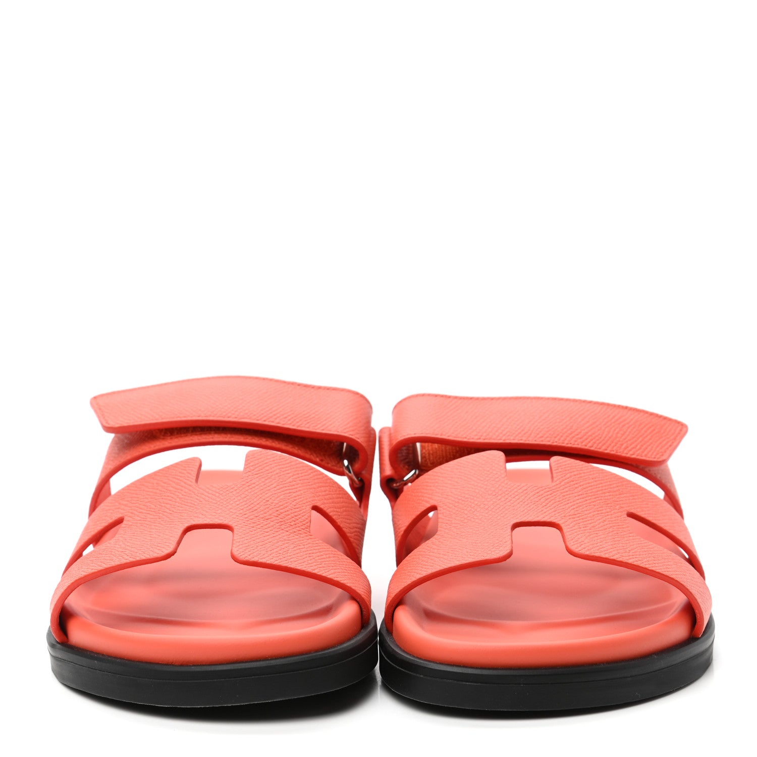 Hermes Epsom Womens Chypre Sandals 37 Rose Sorbert 2 of 8