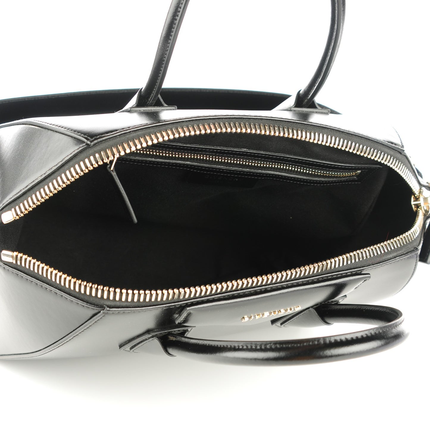 Buffed Calfskin Medium Antigona Black