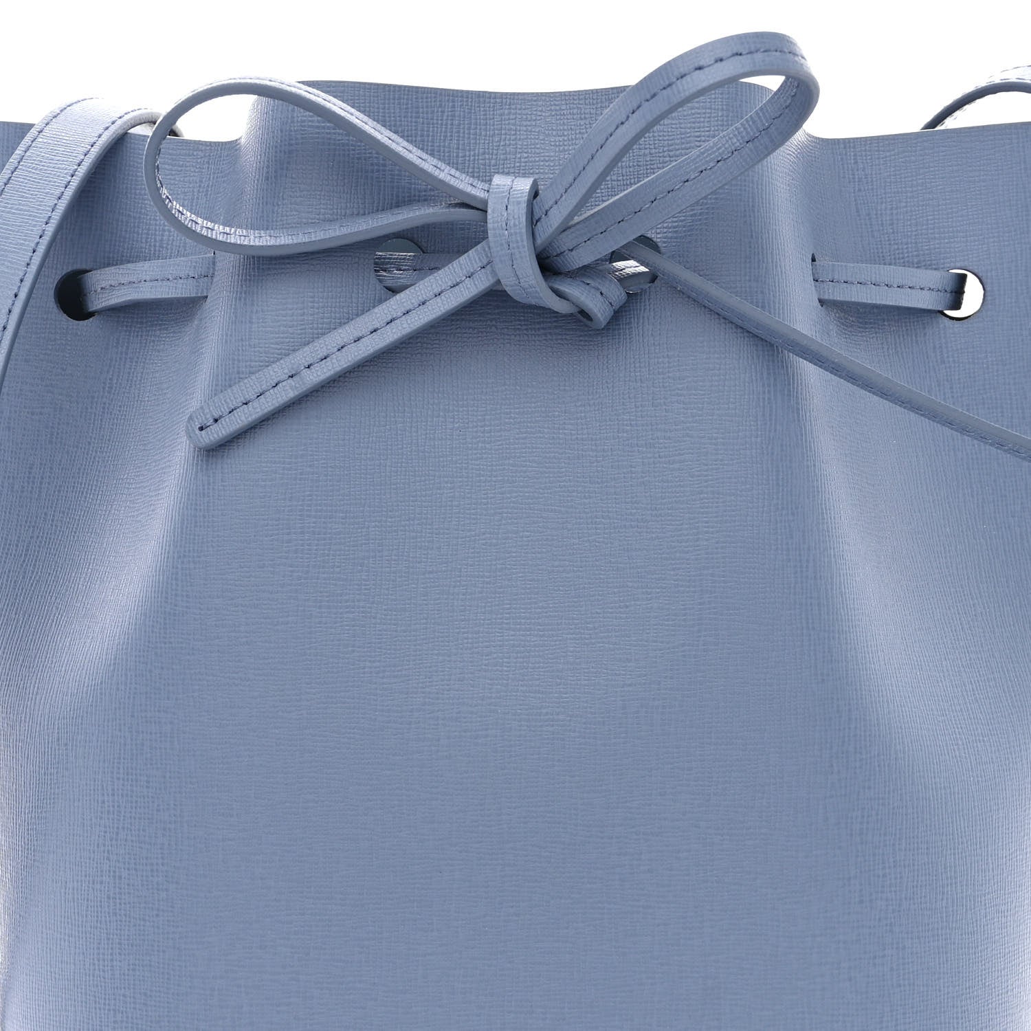 Mansur Gavriel Saffiano Mini Bucket Bag Blue 8 of 10