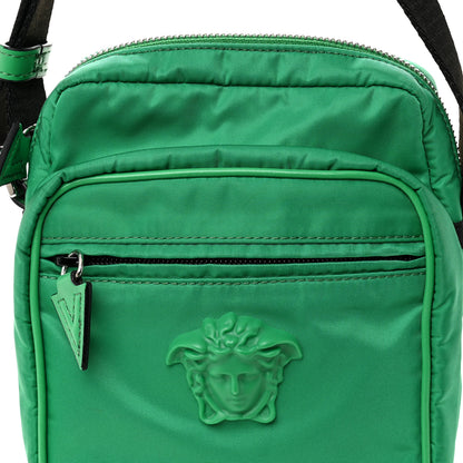 Versace Nylon Palazzo Medusa Crossbody Bag Green 8 of 12