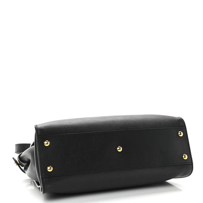 Fendi Vitello Seta Shiny Nappa Medium Peekaboo Iconic Satchel Black 4 of 17