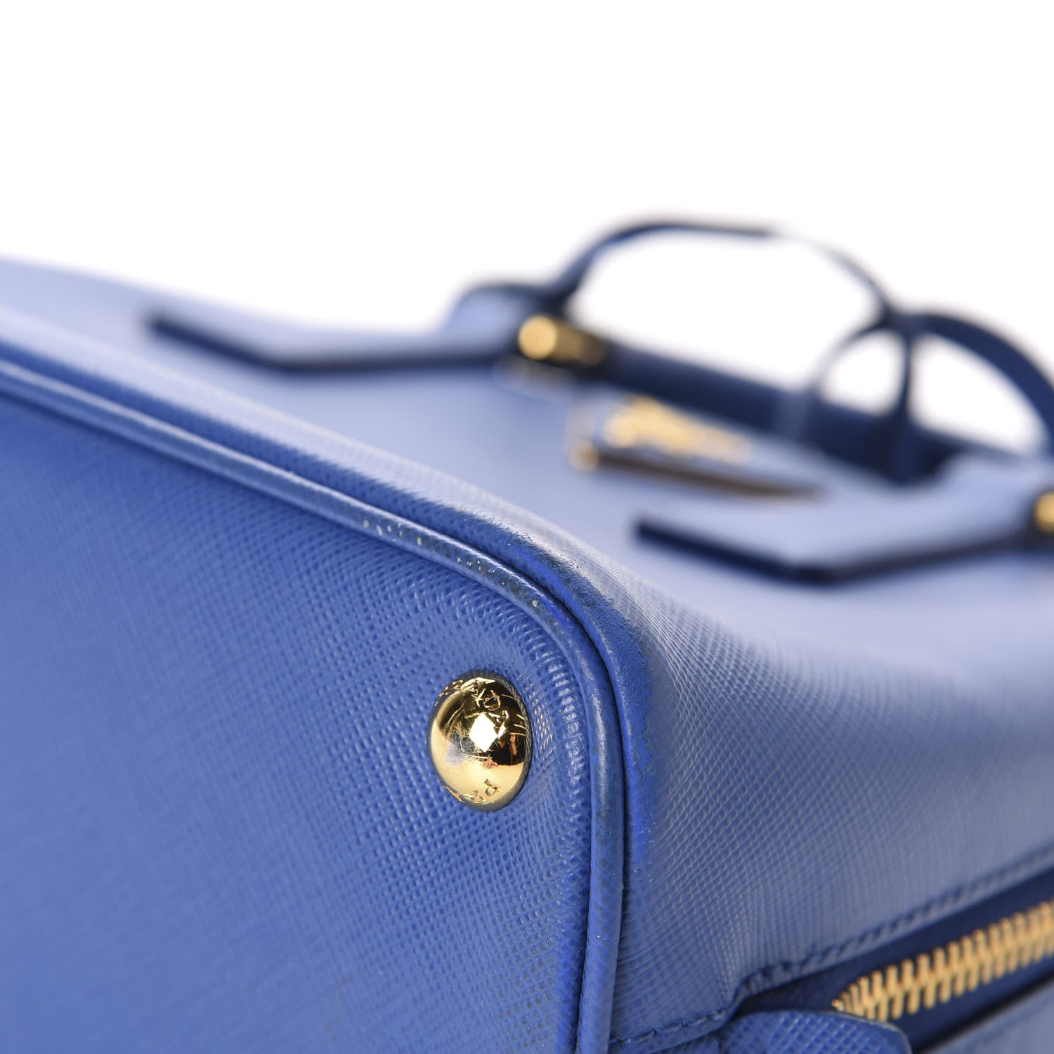 Prada Saffiano Lux Small Promenade Tote Azzurro 20 of 20