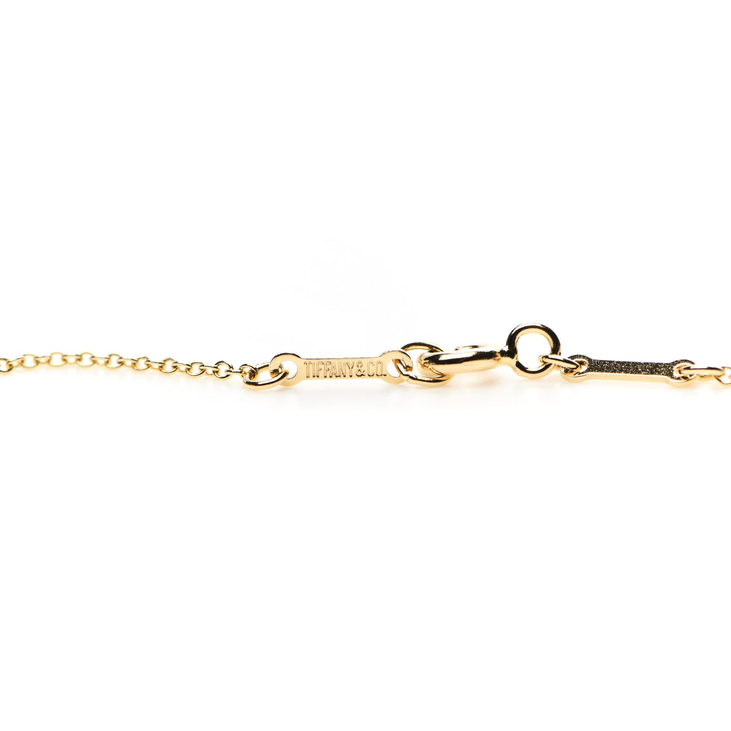 18K Yellow Gold Jade Elsa Peretti Eternal Circle Necklace