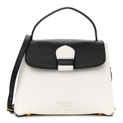 Burberry Derby Calfskin House Check Small Camberley Chalk White Black 1 of 7