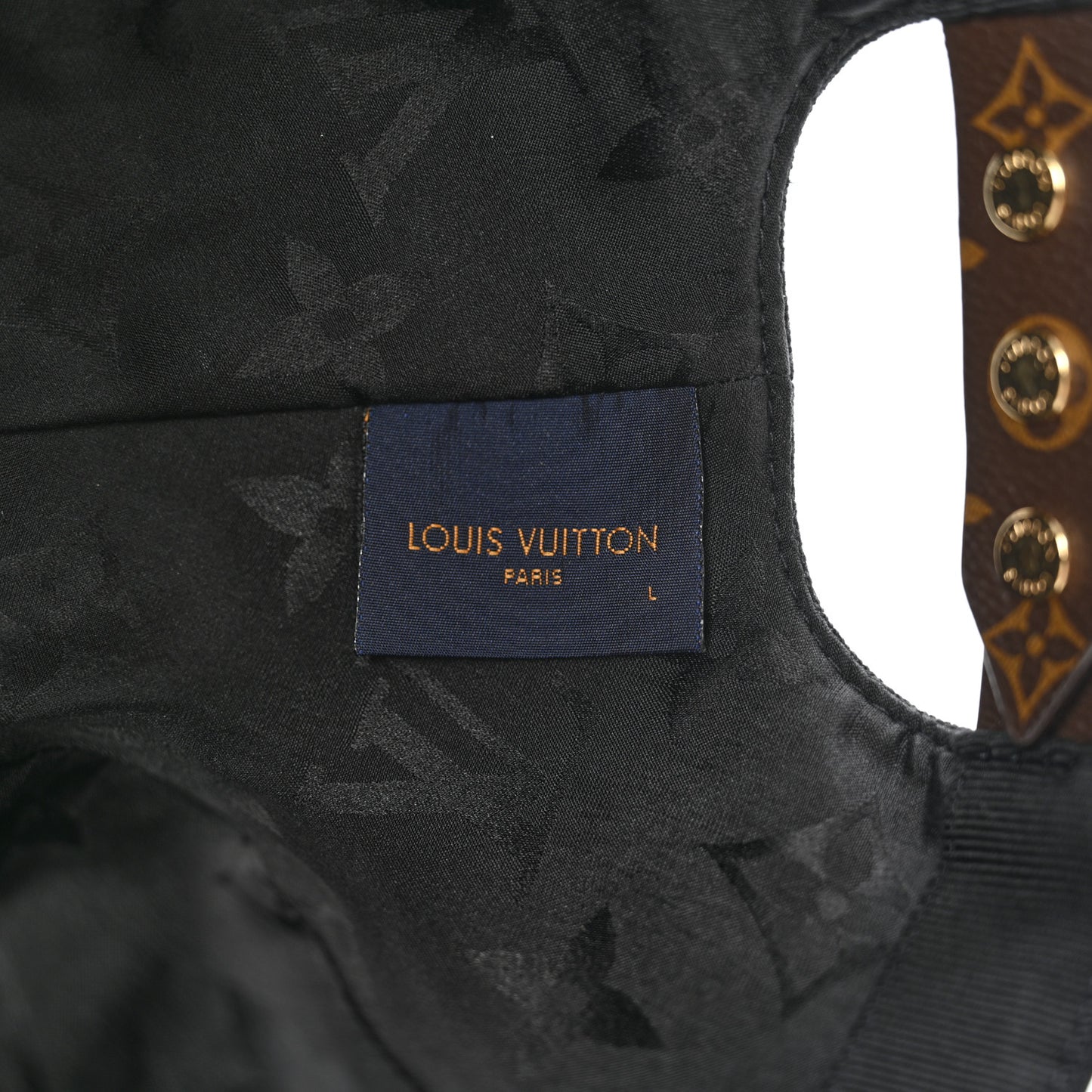 Monogram Cap Play Cap L Black