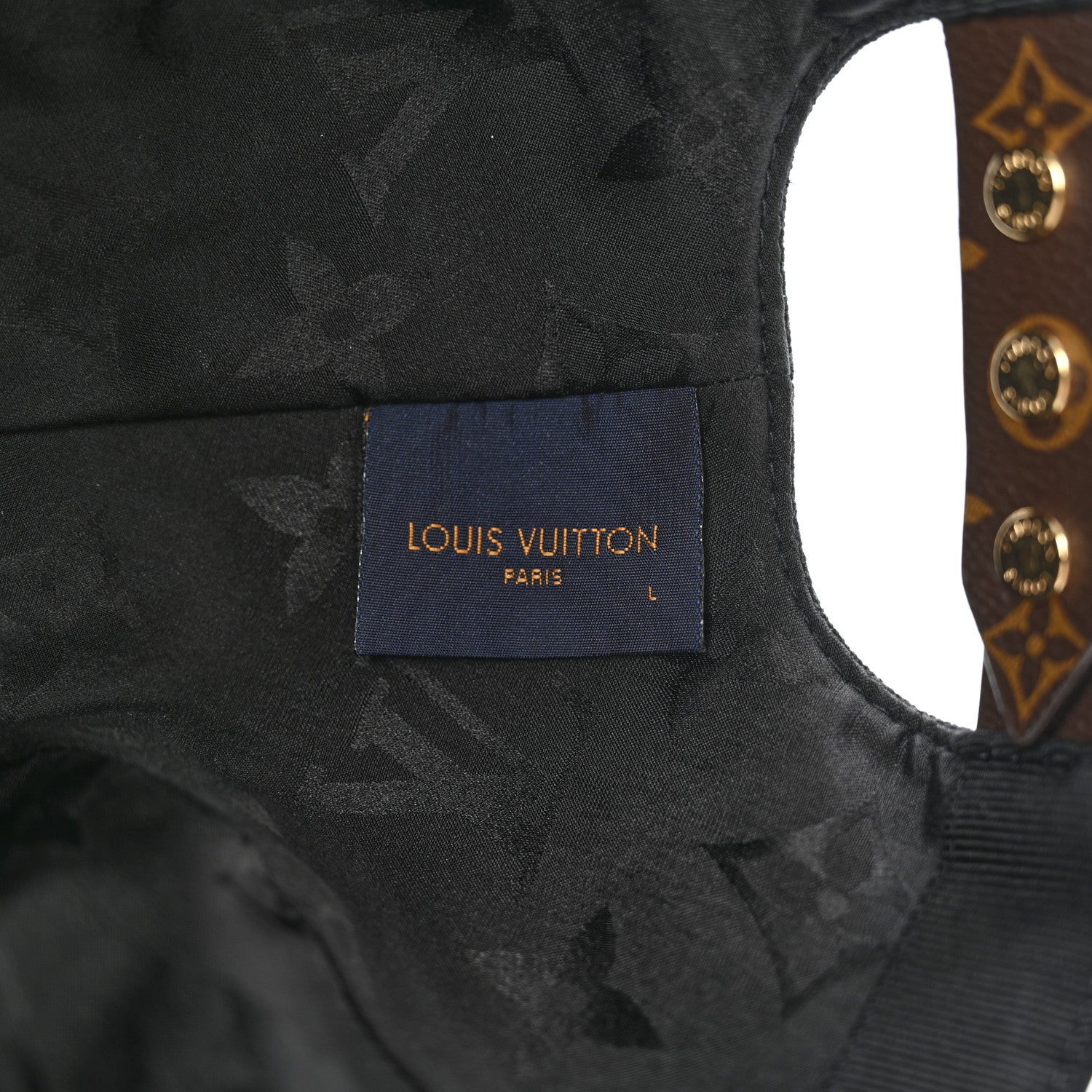 Louis Vuitton Monogram Cap Play Cap L Black 8 of 12
