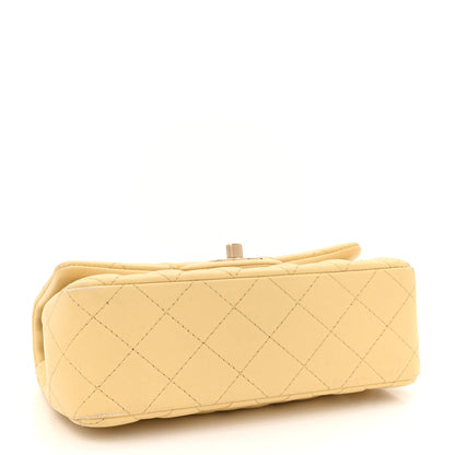 Chanel Lambskin Quilted Mini Rectangular Flap Light Yellow 4 of 13