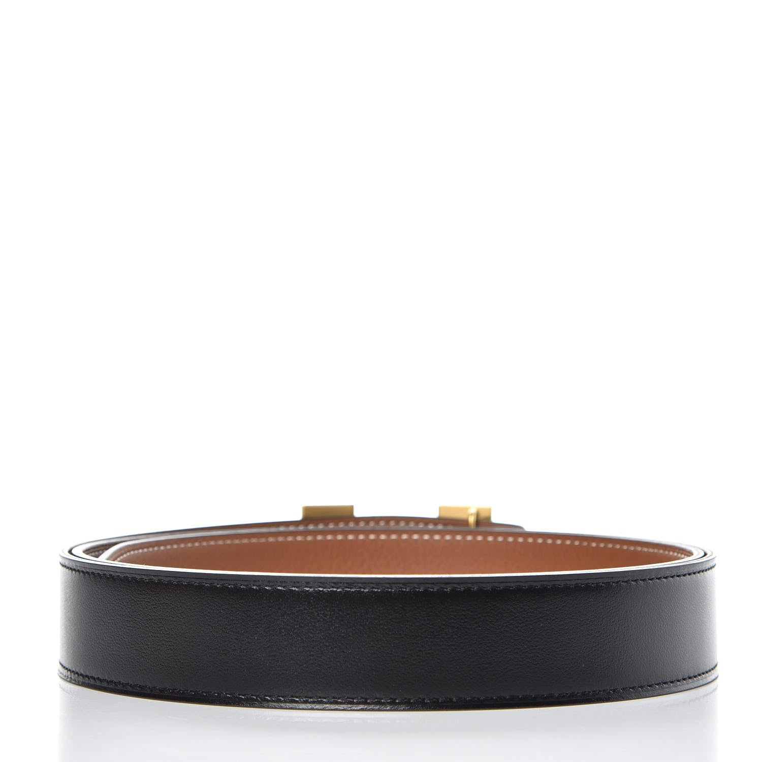 Hermes Box Togo 32mm H Belt 110 Black Gold 3 of 7