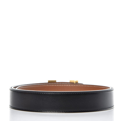 Hermes Box Togo 32mm H Belt 110 Black Gold 3 of 7