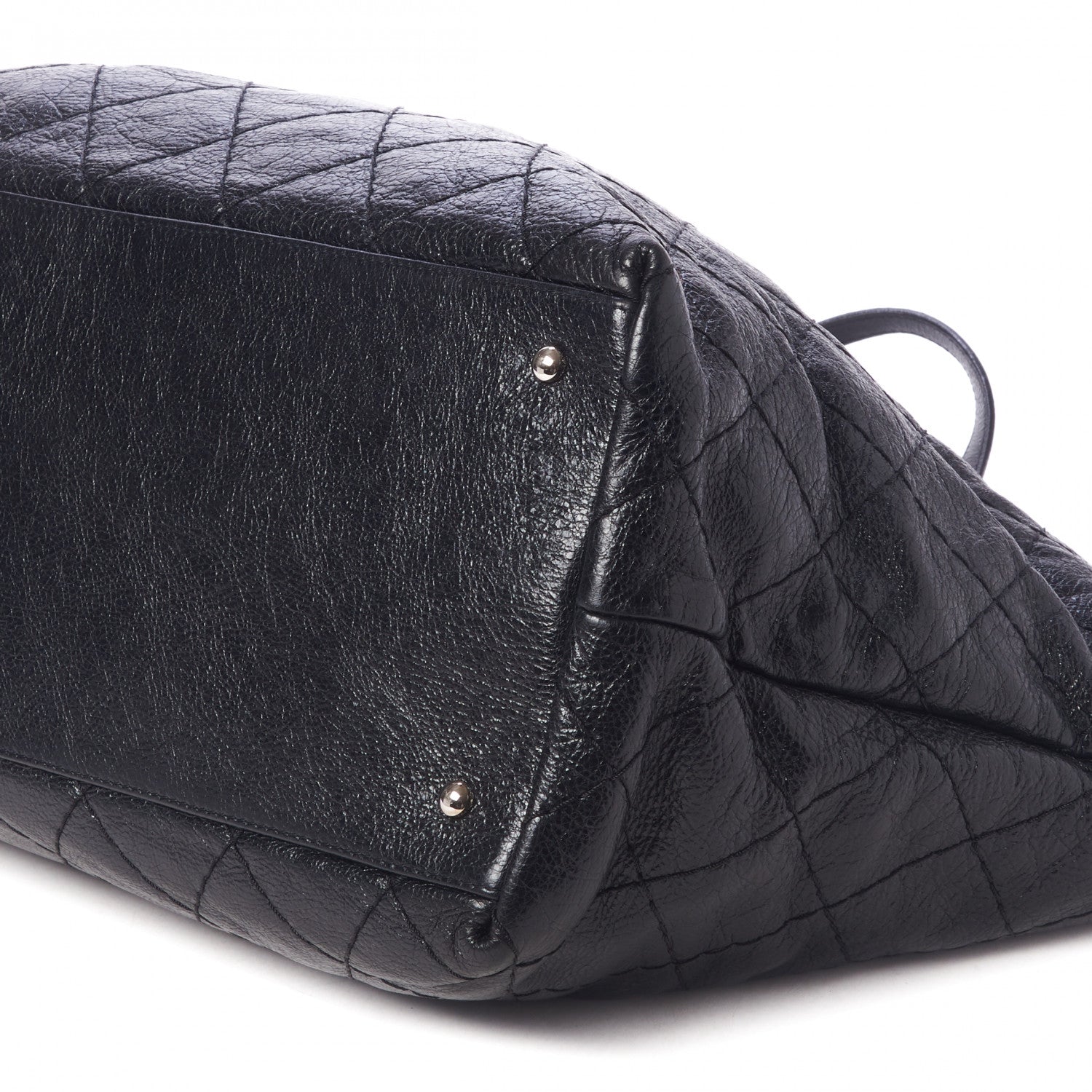 Chanel Glazed Calfskin Large On The Road Tote Black 5 of 10
