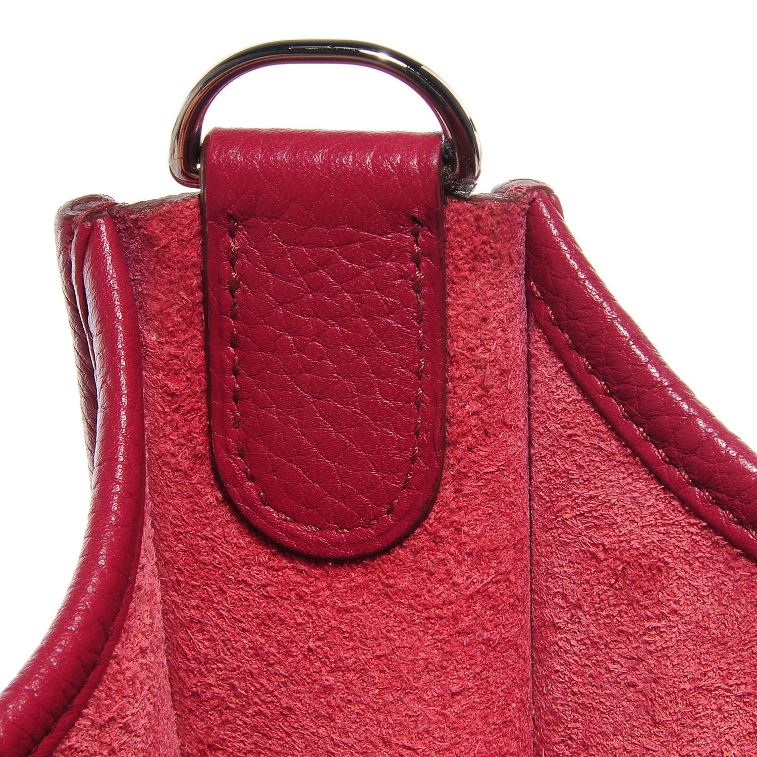 Hermes Taurillon Clemence Evelyne III GM Rubis 10 of 13