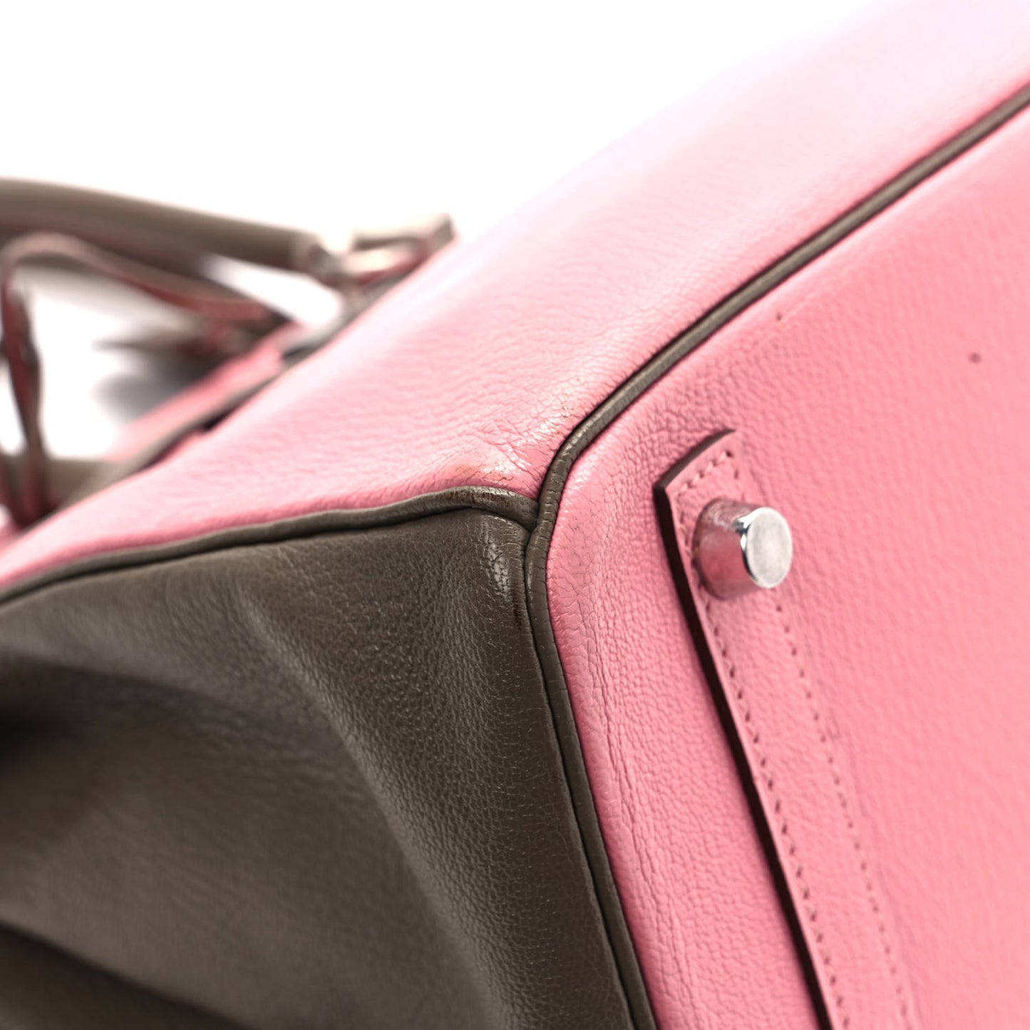 Chevre Mysore Horseshoe Birkin 30 Rose Confetti Etoupe