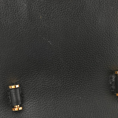 Versace Grained Calfskin Small La Medusa Top Handle Bag Black Lilac 9 of 9