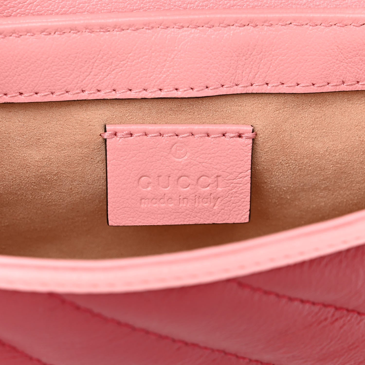 Gucci Azalea Calfskin Enamel Matelasse Diagonal Super Mini Torchon GG Marmont Shoulder Bag New Cherry Red Wild Rose 6 of 13