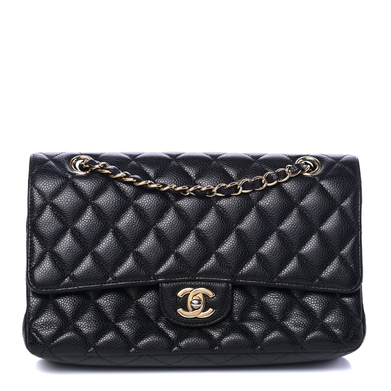 Chanel Caviar Quilted Medium Double Flap Black 1 of 4