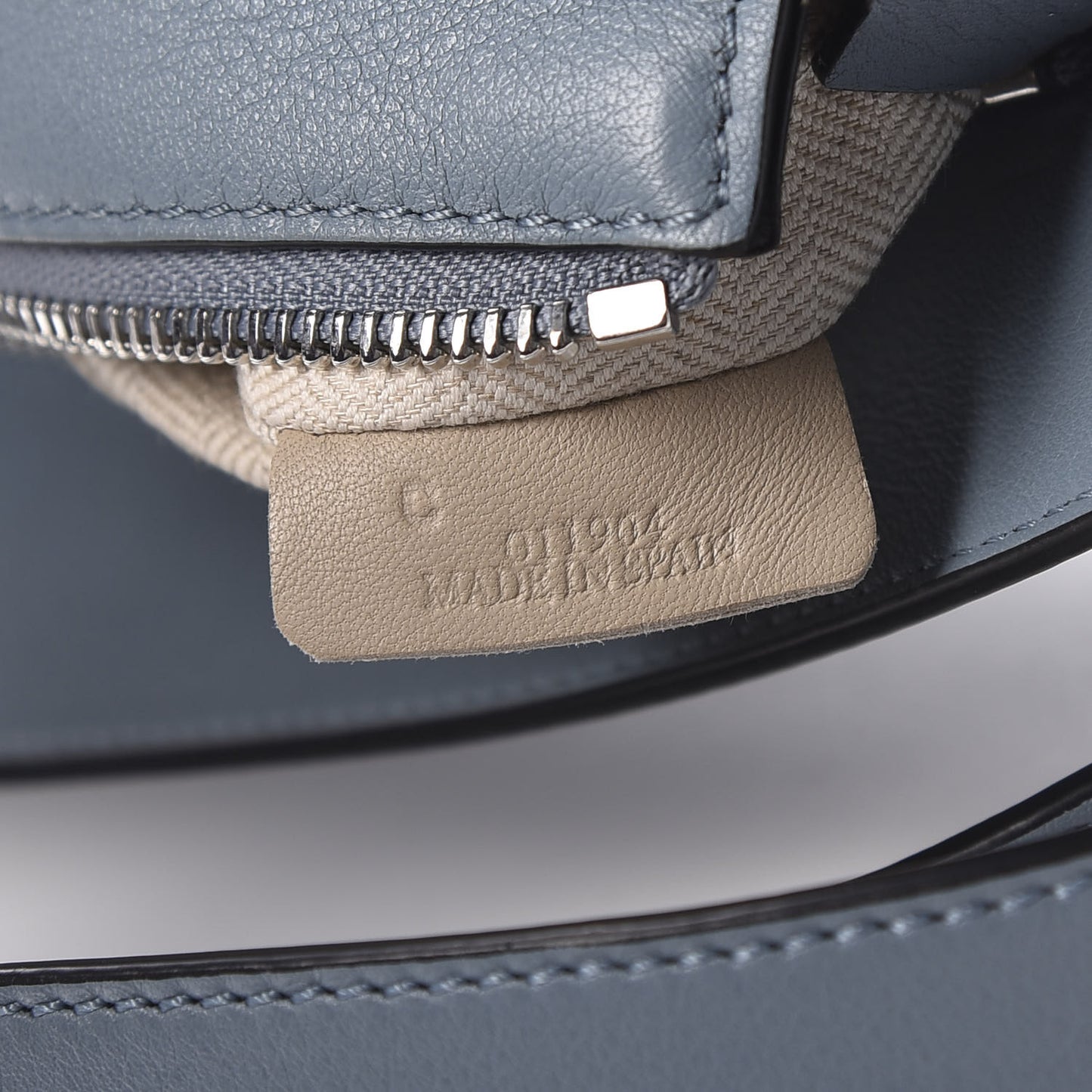 Calfskin Small Puzzle Bag Stone Blue