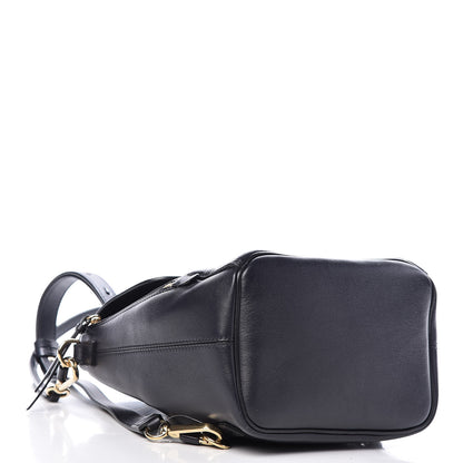 Chloe Calfskin Quilted Medium Faye Backpack Full Blue 4 of 9