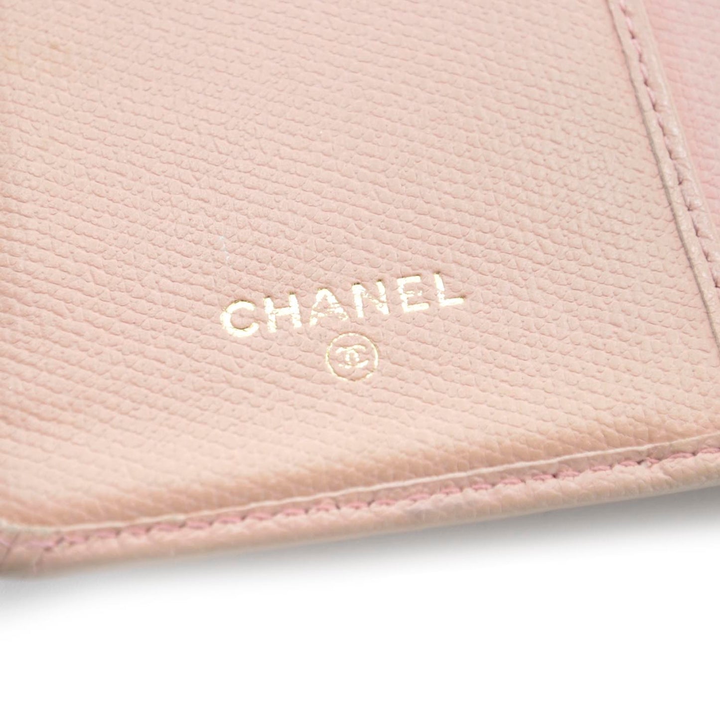 Leather Long Wallet Pink