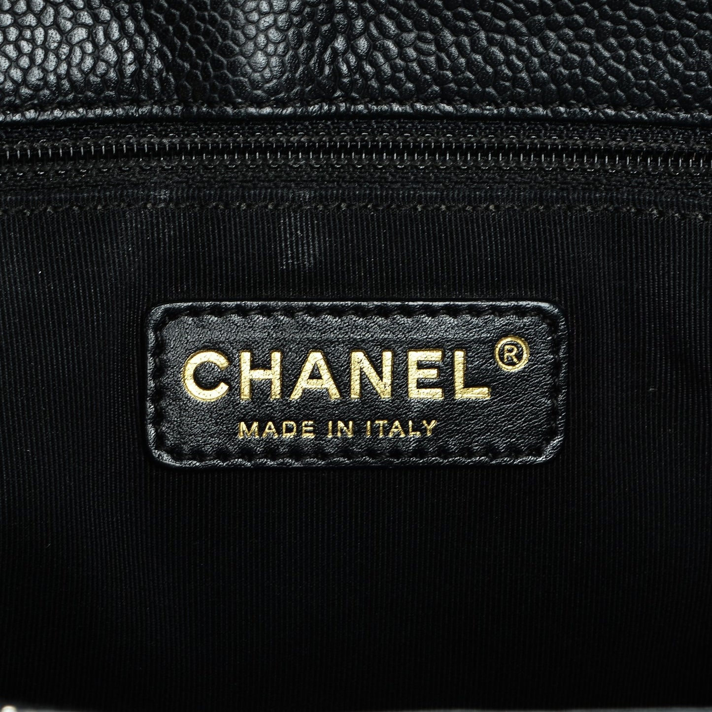 Caviar Quilted Grand Shopping Tote GST Black