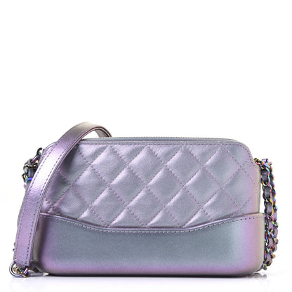 Chanel Iridescent Lambskin Calfskin Quilted Small Gabrielle Clutch With Chain Light Purple 1 of 13